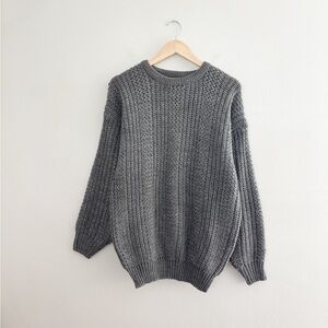 Vintage Grey Knit Sweater